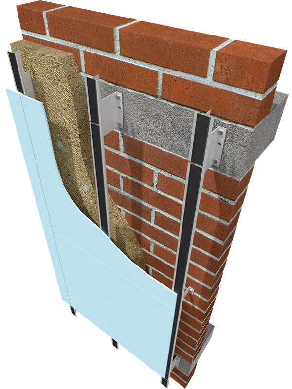 Фасадные системы  и подсистемы - КТС-2А лайт для фиброцементных плит