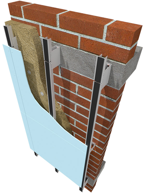 Фасадные системы  и подсистемы - КТС-2А усиленная для фиброцементных плит