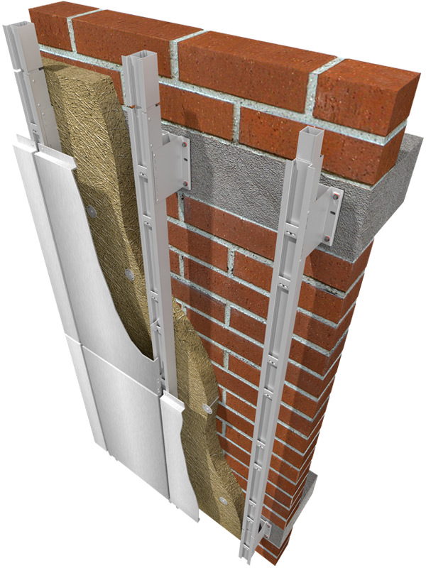 Фасадные системы  и подсистемы - КТС-4С1 "Высокопрочная" межэтажная система для композитных панелей